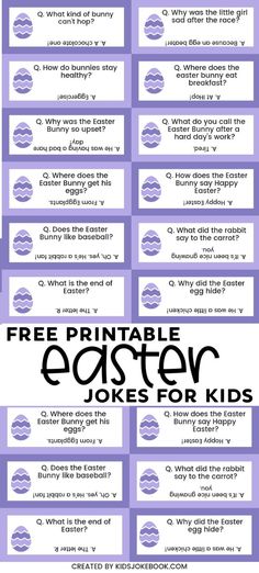 an easter egg hunt for kids with the words free printable easter eggs for kids