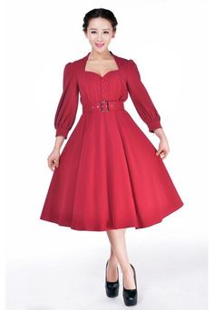 1940s Glamour Dress 1940s Glamour, 1940s Inspired Dress, Glamour Dress, Vintage Inspired Outfits, Sleeved Dress, Inspired Dress, Apparel Design, Wholesale Fashion, Petticoat