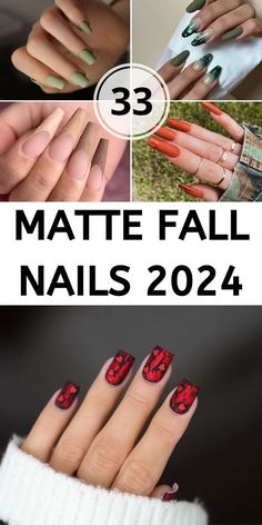 Add a bronze glow to your nails for warm, fall-inspired style! 🌿 Perfect for cozy days. 💖 Save now! Matte Fall Nails 2024, Matte Fall Nails, Almond Designs, Apple Delight, Matted Nails, Matte Nail Colors, Autumn Green, Skull Nails