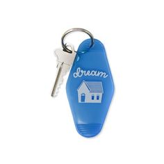 Dream House Key Tag - Transparent Red Keychain Blue Keychain With Key Clip As Gift, Blue Keychain With Key Clip For Gift, Customizable Blue Keychains, Customizable Blue Keychains For Personal Use, Aesthetic App Icons Blue Pinterest, Red Keychain, Pngs For Moodboards, Girls Keychain, Blue Keychain