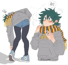 Genderbend Mha, Deku Genderbend, Female Izuku, Chibi Oc, Fem Izuku, Female Deku, Fem Deku, Vampire Illustration, Mha Boys