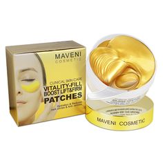 PRICES MAY VARY. Anti-Aging Effect: MAVENI 24K Gold Pure Luxury Eye Patches, It is a type of highly effective eye skin care treatment which will quickly work against skin agingCollagen eye patches for dark circles hydrate, plump and moisturize your skin around your eyes with powerful Hyaluronic Acid. Minimizes and soften the appearance of fine lines, making your skin vibrant and looking younger and more beautiful! Power Of 24k Gold Eye Mask: The active 24k gold dark circles under eye treatment f Under Eye Patches, Gold Eye Mask, Eye Skin Care, Skin Collagen, Under Eyes, Dark Circles Under Eyes, Skin Care Clinic, Eye Patches, Gold Eyes