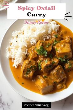 Spicy Oxtail Curry Curry Oxtails, Oxtail Curry, Pressure Cooker Oxtail, Oxtail Recipes, Tender Meat, Dinner Recipe Ideas, Hearty Meal, Meat Tenderizer, Hearty Meals