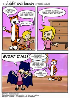 Hobbes and Bacon 006 - The Baby Sitter Part 3 by ~midgear on deviantART Laugh Track, Web Comic