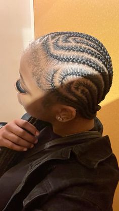 Feed In Braids Cornrows Natural Hair, Wig Lines Cornrows Natural Hair, Wig Lines Cornrows, Braided Lines Hairstyles African, Braids Lines Hairstyles African, Free Hand Cornrows For Black Hair, Cornrows For School, Free Hand Cornrows, Stitch Braids Natural Hair