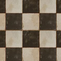 a brown and white checkered tile pattern