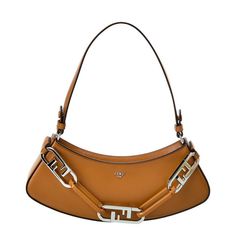 Price As Marked. About The Brand: Innovative And Elegant Italian Luxury. Made In Italy O-Lock Swing Leather Hobo Bag In Brown Leather And Silver-Tone Hardware Interior Design Details: Leather Interior Measures 12.5in Wide X 4.5in High X 2in Deep Top Handle Drops 6in Shoulder Strap Drops 9.5in Zipper Closure Please Note: All Measurements Were Taken By Hand And Are Approximate; Slight Variations May Occur. Our Products Are 100% Genuine. In Some Cases We Purchase Merchandise From Trusted Independen Designer Leather Baguette Bag With Branded Hardware, Luxury Baguette Bag With Silver-tone Hardware For Shopping, Shopping Leather Baguette Bag With Branded Hardware, Leather Baguette Bag With Branded Hardware For Shopping, Designer Brown Baguette Bag For Office, Elegant Leather Baguette Bag With Branded Hardware, Evening Brown Bag With Silver-tone Hardware, Formal Brown Baguette Bag With Branded Hardware, Designer Brown Baguette Bag For Evening