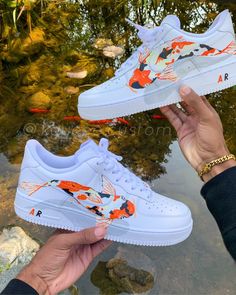 Painted Shoes Diy, Custom Painted Shoes, Custom Shoes Diy, Nike Shoes Air Force, Nike Air Force One, Painted Sneakers, White Nike Shoes