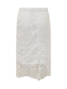 Outside:, 86% Cotton, 14% Polyester Lining:, 100% Polyester Burberry Skirt, Macrame Lace, Sheath Skirt, Midi Pencil Skirt, Lace Pencil Skirt, Couture Outfits, Lace Side, Midi Skirt Pencil, Burberry Women