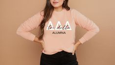 "Tri Delta Alumni Sorority Lightweight Sweatshirt from TheLuxuryGirl Cozy up with our sleek, modern Tri Delta Alumna Sorority lightweight sweatshirt. These relaxed crewneck sweatshirts are soft, super comfy and feature flawless Delta Delta Delta letters. Perfect for your Tri Delta Alumna! DETAILS - Handmade in the USA - These are very lightweight. These are not heavy sweatshirts. - 55% cotton/45% polyester fabric - Machine washable - Permanent heat transfer vinyl letters - Shirts run slightly small - Officially licensed through Affinity Licensing, so a portion of sales go right back to Delta Delta Delta! SHIPPING Orders ship free via USPS. Please keep in mind USPS is taking longer than usual to deliver mail and packages, so USPS delivery dates are estimates.  MORE SORORITY GIFTS IN OUR SHO Delta Delta Delta, Sorority Sweatshirts, Tri Delta, Kappa Alpha Theta, Kappa Delta, Sorority Gifts, Sorority Shirts, Mom Sweatshirt, Shipping Orders