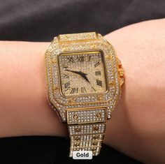 Introducing our stunning collection of Rappers Bling Watches, perfect for any special occasion. Whether it's a birthday, anniversary, or a thoughtful gift for someone special, these unisex watches are sure to impress.🔹 Choose from our five beautiful options, available in the following colors:- Rose Gold- Silver- Gold- Gold & Silver🔹 Each Rappers Bling Watches is crafted with high-quality AAA zircon stones for a touch of glamour and elegance. The 18K gold plating adds a luxurious shine that com Iced Out Watch, Hip Hop Watches, Best Hip Hop, Diamond Watches For Men, Jewellery Marketing, Style Hip Hop, Unique Characteristics, Estilo Hip Hop, Hip Hop Jewelry