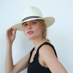 This packable straw collection is blocked in our classic dent shape. Featuring an adjustable sweatband this triple wrap design is as feminine as it is sophisticated. Packable Straw Triple wrap leather flat lace with metal accent Crown: 4.25" Brim: 3.25" Made in the USA 56cm - Medium 58m - Large Includes adjustable band for a perfect fit Packable Hat, Wool Hat, Lifestyle Shop, Leather Lace, Metallic Accents, Leather Flats, Wide Brimmed, Straw Hat, American Made