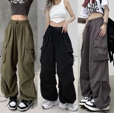 Modern Female Outfits, Celana Kargo, How To Style Cargo Pants Women, Korean Casual Outfits, Tomboy Style Outfits, Easy Trendy Outfits, Baggy Pants, Tomboy Fashion, Inspired Outfits