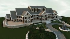 this is an image of a large house in minecraft