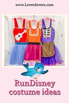 Check out some Run Disney costume ideas for your next Run Disney event! Shop now! Diy Delores Costume Encanto, Encanto Running Costume, Mulan Running Costume, Moana Apron, Disney Princess Apron, Disney Costume Ideas, Disney Marathon, Disney Costume, Run Disney Costumes