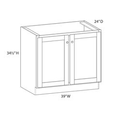 a drawing of a cabinet with doors and drawers on the bottom, measurements for each door