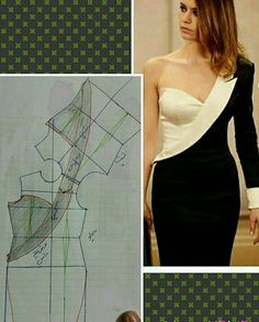 an image of a woman's dress being drawn