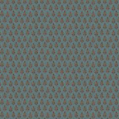 a blue and brown wallpaper with small circles