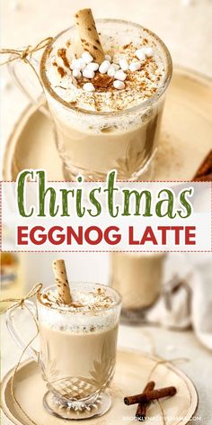 Warm up with a cozy Christmas Eggnog Latte! This festive drink combines rich, creamy eggnog with bold espresso and a sprinkle of nutmeg for holiday flavor in every sip. Perfect for chilly mornings or a holiday treat—make this comforting latte and savor the season! Eggnog Cold Brew, Eggnog Bar Party, Eggnog Chai Latte, Egg Nog Latte Recipe, Warm Eggnog Drinks, Eggnog Drinks Nonalcoholic, Christmas Coffee Drink Recipes, Hot Eggnog Drinks, Holiday Latte Recipe