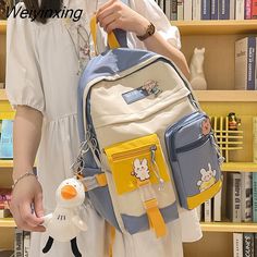 Shipping: Worldwide Express Shipping AvailableDelivery time: 🚚7-15Days Fast ShippingReturns: Fast refund,💯100% Money Back Guarantee.Brand Name: JULYCCINOOrigin: Mainland ChinaCN: HebeiMain Material: nylonLining Material: PolyesterBackpacks Type: SoftbackInterior: Cell Phone PocketInterior: Interior CompartmentInterior: Computer InterlayerHandle/Strap Type: Soft HandleExterior: Solid BagDecoration: BowDecoration: Criss-CrossDecoration: LetterDecoration: RuchedDecoration: RUFFLESClosure Type: zi Backpack With Pins, Buckle Backpack, Blue College, Kawaii Backpack, Student Book, Backpack Decoration, Student Bag, College Backpack, School Bags For Girls