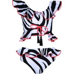 Get ready to turn heads at the beach or pool with this stunning zebra print bikini set with a bold red trim. The classic black and white zebra print is given a modern twist with the vibrant red detailing, making this bikini set a true statement piece. The special fabric will also protect the skin from the sun's harmful rays, as the UPF 50+ blocks out more than %97 of the UV raditation. Nessi Byrd designed in Miami, produced in Turkey with best Italian fabric brings a cool stylish and high-end be Striped Sleeveless Tankini For Beach, Sleeveless Striped Swimwear For Sunbathing, Striped Sleeveless Swimwear For Vacation, Zebra Print Beachwear Swimwear For Sunbathing, Zebra Print Swimwear For Sunbathing, Zebra Print Swimwear For Sunbathing In Summer, Zebra Print Beachwear For Sunbathing, Fitted Zebra Print Swimwear For Summer, Striped Sleeveless Swimwear For Beach