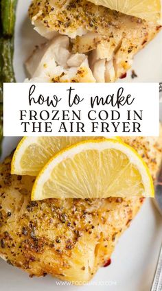 how to make frozen chicken in the air fryer with lemons and asparagus