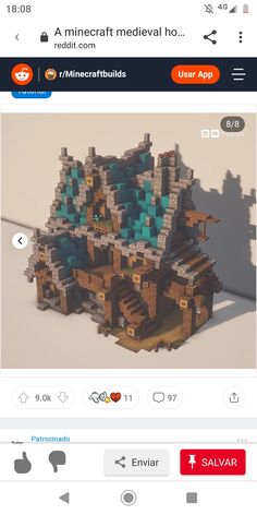 an image of a small building made out of lego blocks on the app store's facebook page