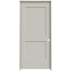 an open white door on a white background