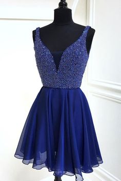 Royal Blue Homecoming Dresses, School Event Dress, Hoco Dress, Blue Homecoming Dresses, Dresses Chiffon, Cute Prom Dresses, Dresses Royal, Dress Chiffon, Short Prom Dress