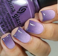 Nails August, Purple Ombre Nails, Cruise Nails, Purple Nail Polish, Ombre Nail Designs