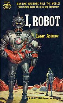 Isaac Asimov, one of the world’s greatest science fiction writers, died 25 years ago today. I likely don’t have to tell you this, but one of Asimov’s most enduring legacies is his… Vintage Sci Fi, Sci Fi Book, Sci Fi Novels, I Robot, Classic Sci Fi, Isaac Asimov, Retro Future, Retro Sci Fi, Science Fiction Books