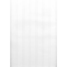 a white shower curtain hanging on the side of a wall