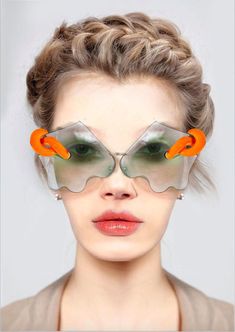 On the Darker Side: 35 Extravagant and Weird Sunglasses, фото № 9 Crazy Sunglasses, Funky Glasses, Cool Sunglasses, Eyewear Design, Sunglass Frames