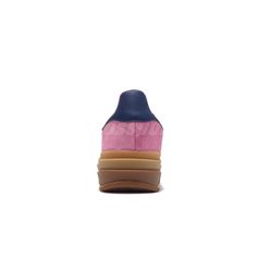 Adidas Originals Gazelle Bold W Pink Navy Gum Women's Adidas Leather Platform Sneakers With Rubber Sole, Adidas Summer Sneakers With Rubber Sole, Adidas Pink Sneakers For Summer, Pink Adidas Sneakers For Summer, Gazelle Bold, Adidas Originals Gazelle, Shoes Adidas, Woman Colour, Adidas Shoes