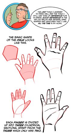 how to draw hands in different ways