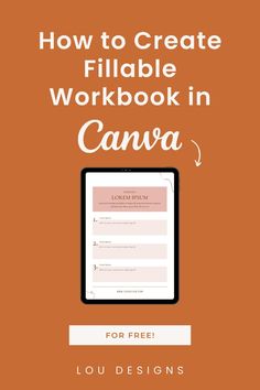 a mockup of an editable workbook made in canva Workbook Design Ideas, Digital Journal Ideas Canva, Workbook Cover Design, Canva Learning, Workbook Cover, Ebook Design, Digital Templates