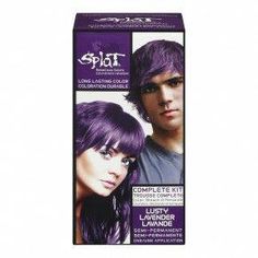 Photo of Splat Complete Hair Color Kit, Lusty Lavender, 1 application #buenosproductos Permanent Purple Hair Dye, Best Purple Hair Dye, Splat Hair Dye, Splat Hair Color, Lavender Hair Colors, Dyed Hair Purple, Beauty Hair Color, Purple Dye