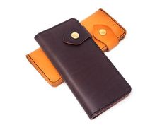 Marlondo Leather Snap Wallet Travel Bifold Coin Purse With Snap Closure, Bifold Coin Purse With Snap Closure, Travel Bifold Wallets With Snap Closure, Brown Bifold Coin Purse With Snap Closure, Brown Bifold Wallet With Snap Closure, Purse Insert, Wallet Insert, Snap Wallet, Mini Wallet