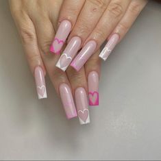 Acrylic Nail Colors, Clothes Transformation, Nail Polish Nails, Trends Nails, Barbie Nails, Vday Nails, Tips Nails, Summer Gel Nails, Polish Nails