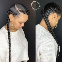 2 Feed In Braids, Undercut Haircut, 2 Braids, Twisted Hair