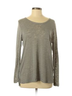 Market Long Sleeve Top Size: Medium Gray Tops - used. 85% Rayon, 15% Spandex, Scoop Neck, Solid | Market Long Sleeve Top Gray Solid Scoop Neck Tops - Used - Size Medium Gray Long Sleeve, Scoop Neck Top, Grey Top, Grey Long Sleeve, Girl Top, Women's Tops, Long Tops, Long Sleeve Top, Scoop Neck