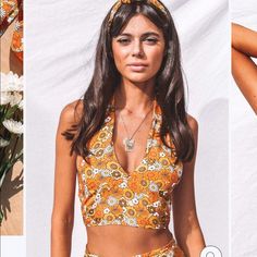 Herpony The Label Top! 70s Inspired Fashion Summer, Halter Top With Collar, 70s Halter Top, Halter Tops Outfit, 70s Halter, Vintage Halter Top, 70s Tops, Pinterest Wardrobe, Top With Collar