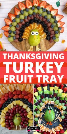 Thanksgiving Turkey Fruit Tray Fruit Kabob