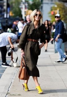 Blogger Street Style, Jewish Women, Yellow Shoes, Looks Chic, Street Style Looks