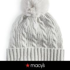 in stock Macy Gray, Cable Knit Beanie, Winter Accessories, Knit Beanie, Winter Women, Cable Knit, Women's Accessories, Pom Pom, Pick Up