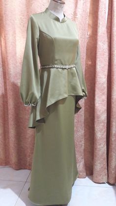 Dress Brokat Modern, Dress Muslim Modern, Kondangan Outfit, Dress Patterns Diy, Muslimah Dress, Style Hijab