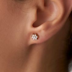 Modern studs with natural diamonds set on either 14k or 18k solid gold upon your preference. ★ Earring Features (Sold As Pair)• Gold Kt: 14K/18K Solid Gold - According to your preference• Available Gold Colors: Yellow Gold, White Gold, Rose Gold• Total Diamond Weight: 0.28 carat• Diamond Color-Clarity: G Color VS2/SI1 Clarity• Face Dimensions: 4.75 mm by 4.75 mm / 0.19 Inch by 0.19 Inch• We only work with real natural diamonds• We include a signed certification with each pair for the authenticity of the diamonds Gift Rose Cut Diamond Cluster Earrings, Dainty Rose Gold Earrings With Single Cut Diamonds, Gift Cluster Earrings With Rose Cut Diamonds, 14k Rose Gold Diamond Earrings With Diamond Accents, Rose Gold 14k Diamond Earrings With Accents, 14k Gold Cluster Earrings With Diamond Accents As Gift, Fine Jewelry Rose Gold Cluster Earrings With Prong Setting, Rose Gold 14k Brilliant Cut Diamond Earrings, Classic Rose Gold Diamond Cluster Earrings