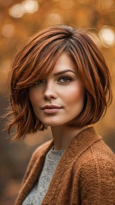 #shorthair #hairtrends #hairinspo #hairgoals #shorthairdontcare #trendyhair #haircutideas #shorthairlove #hairfashion #shorthaircut #hairtutorials #hairtransformation #shorthairstyle #hairinspiration #haircuttrends Auburn Hair With Highlights, Colors For 2024, Long To Short Hair, Hair Color Auburn, Copper Hair Color, Hair Affair, Short Hair Color, Hair Color And Cut, Short Hair Haircuts