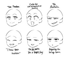 how to draw cartoon faces with different expressions for each character in the animated movie, avatar