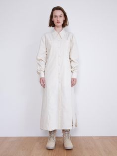 Composition : COTTON 100Country of Origin : Republic of Korea Long Shirt Dress, Long Shirt, Modest Dresses, Jumpsuit Dress, Dress Outfits, Shirt Dress, Composition, The Originals, Clothes For Women